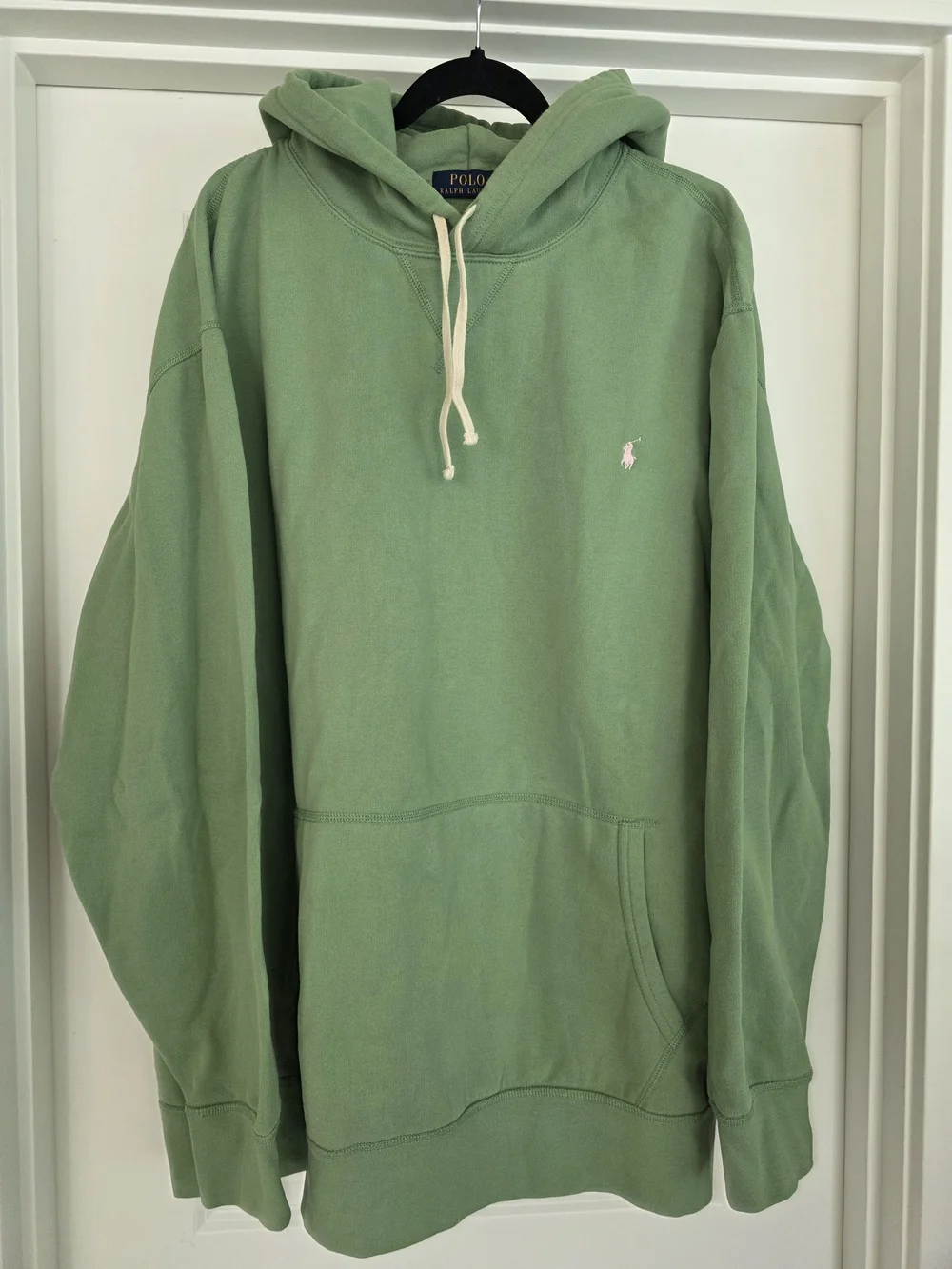 Polo Ralph Lauren 3XLT Green Fleece Pullover Hoodie Pink Pony Big & Tall